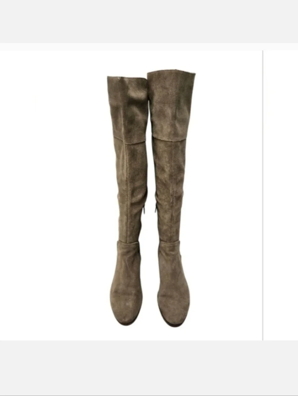 Vince Camuto Kochelda Suede Over The Knee Boots in Tan